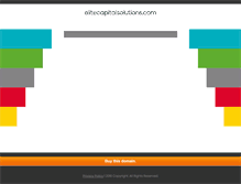 Tablet Screenshot of elitecapitalsolutions.com
